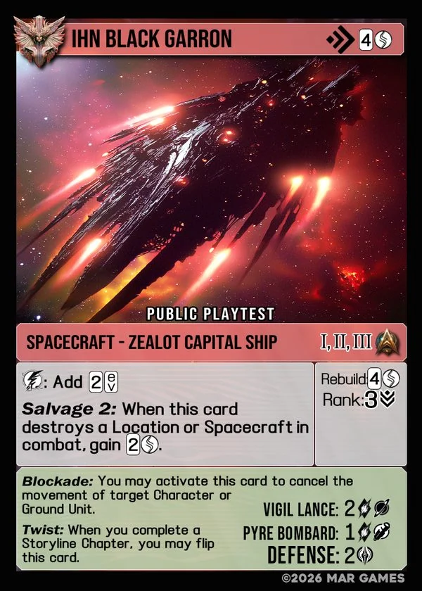 IHN Black Garron card