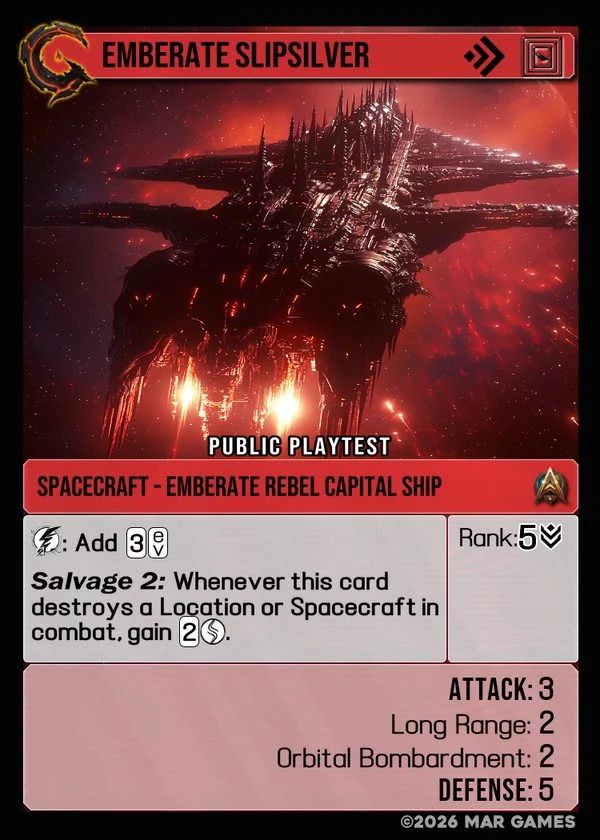 Emberate Slipsilver card