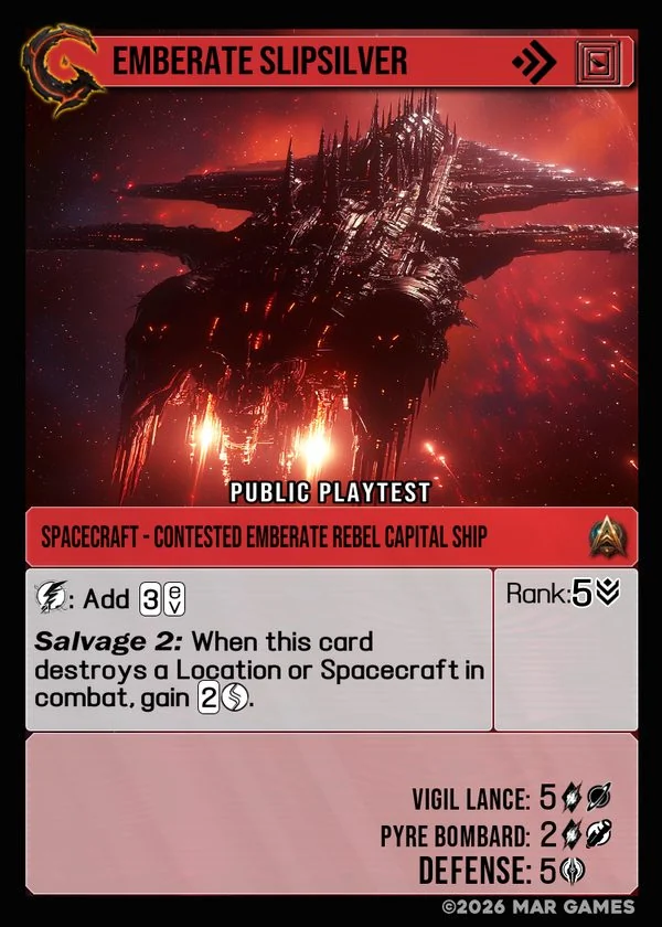 Emberate Slipsilver card