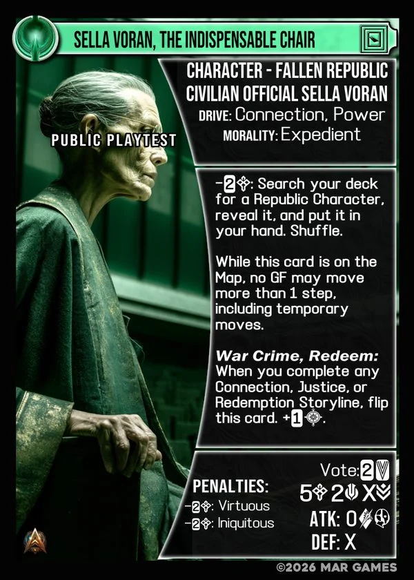 Sella Voran, The Indispensable Chair card