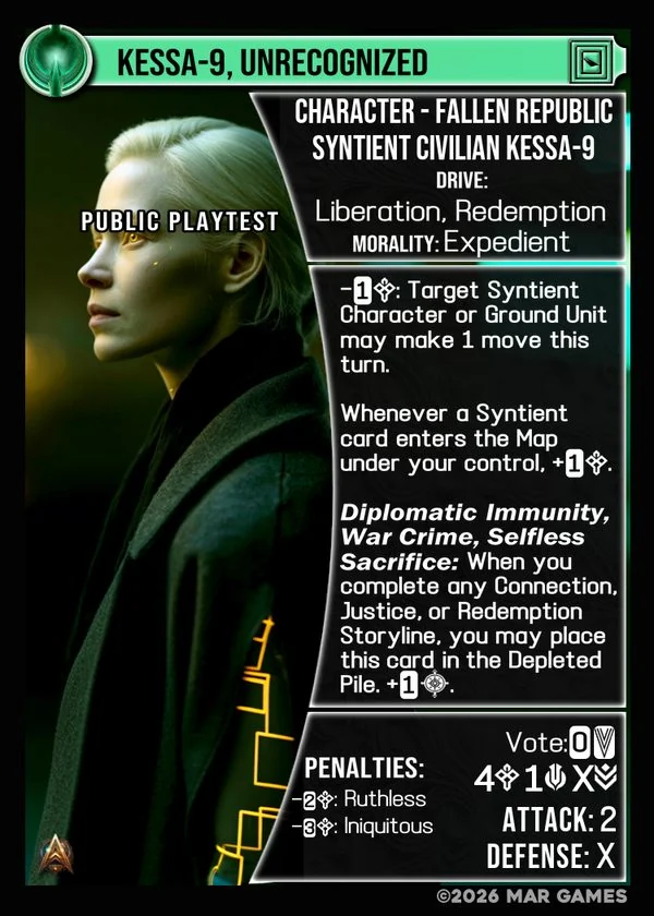 Kessa-9, Unrecognized card
