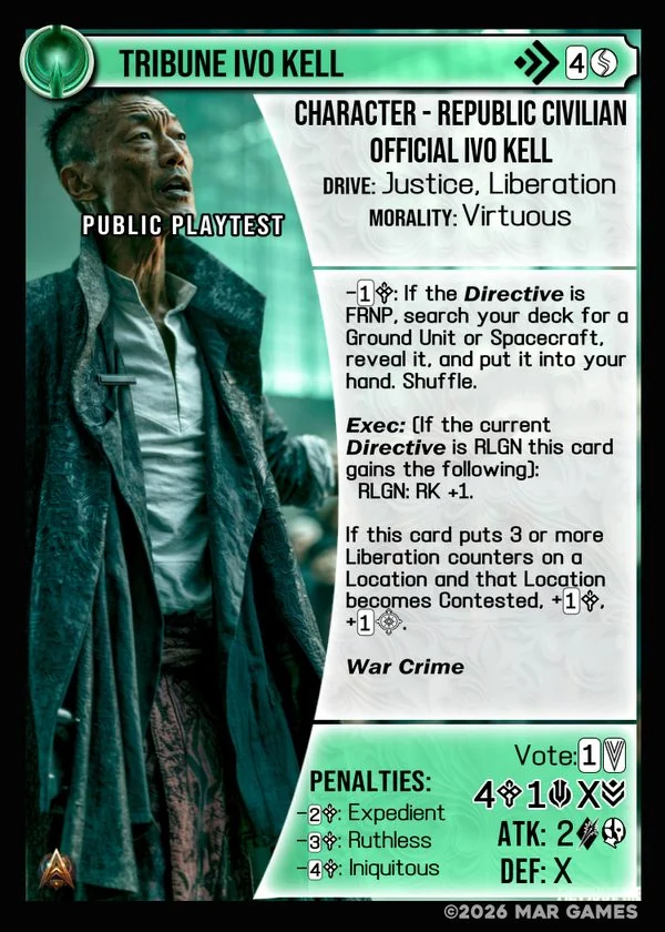 Tribune Ivo Kell card