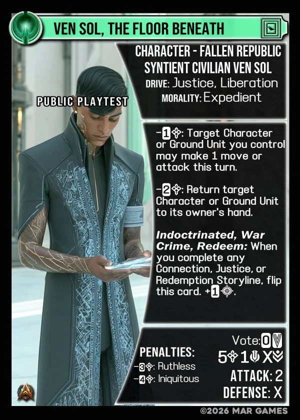 Ven Sol, The Floor Beneath card