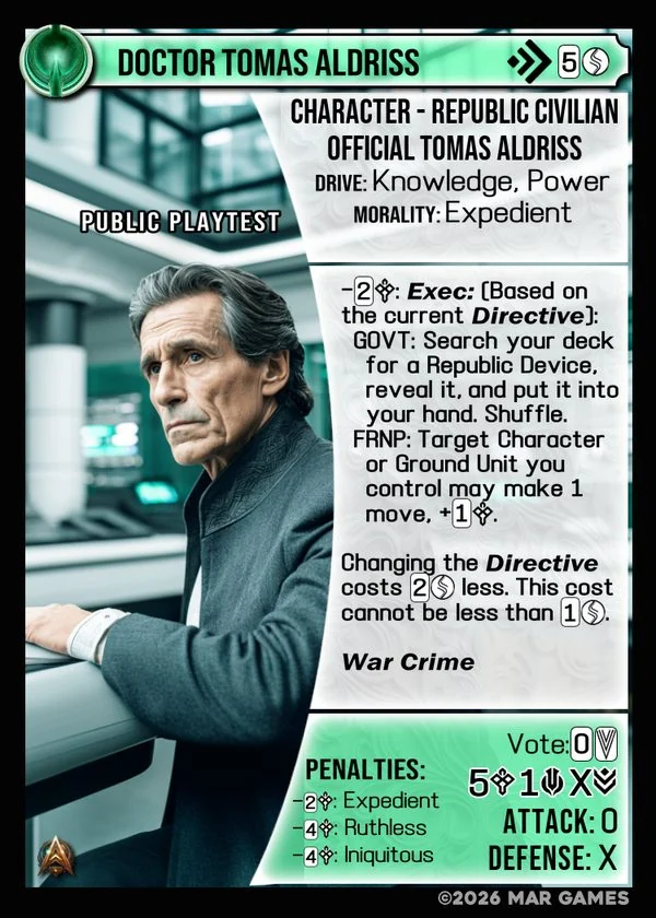 Doctor Tomas Aldriss card