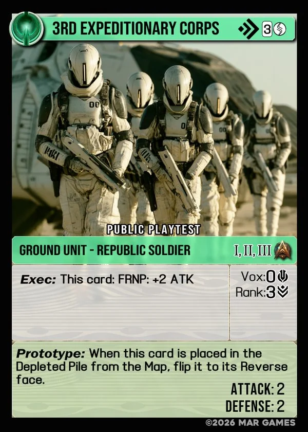 3rd Expeditionary Corps card