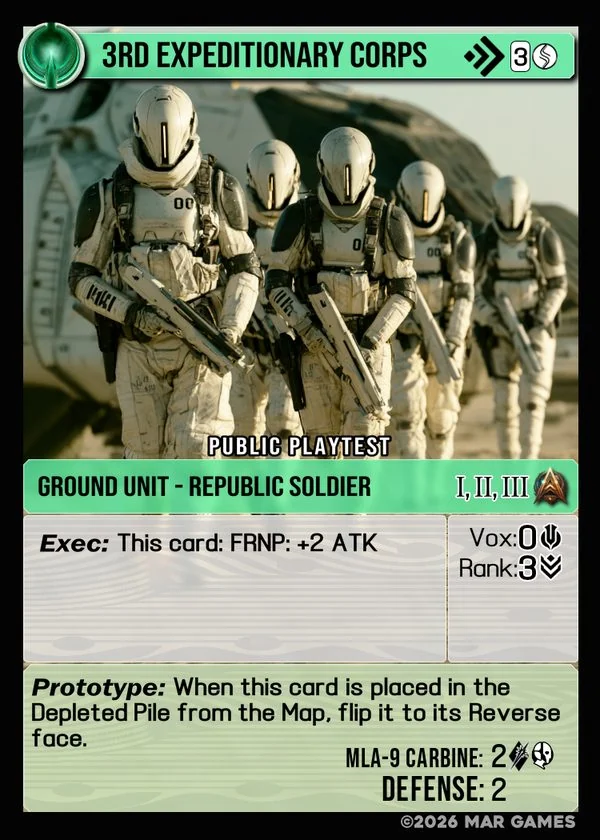 3rd Expeditionary Corps card