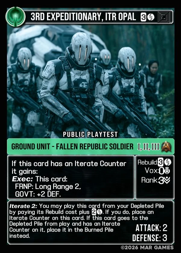3rd Expeditionary, ITR OPAL card