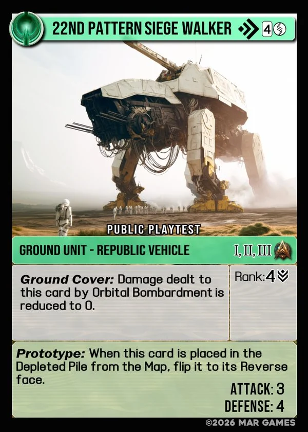 22nd Pattern Siege Walker card