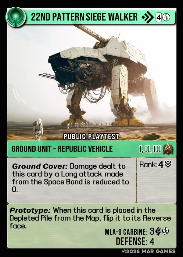 22nd Pattern Siege Walker card