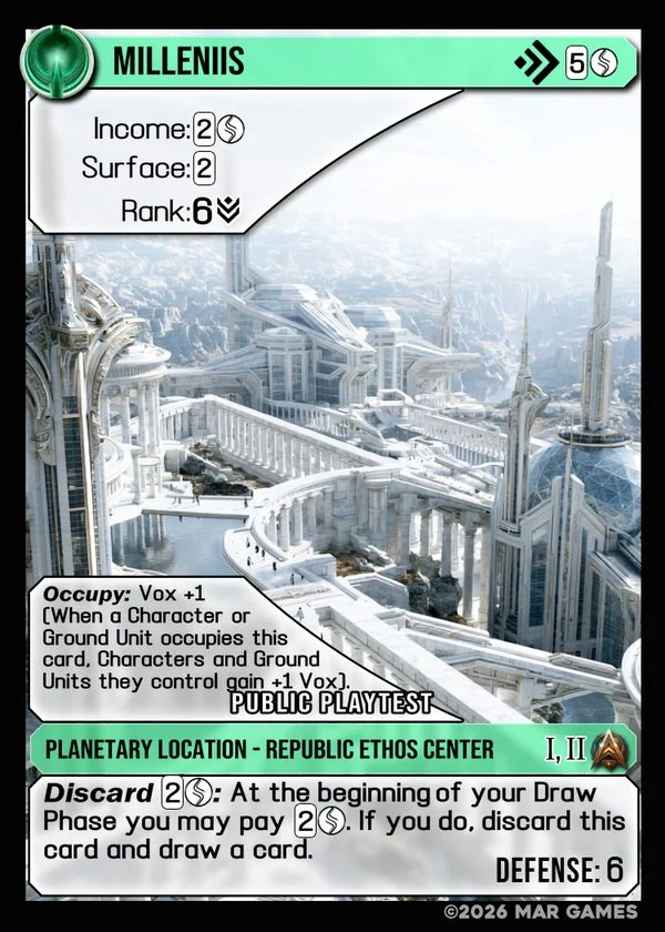 Milleniis card