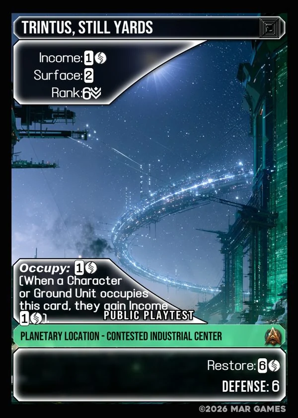 Trintus, Still Yards card