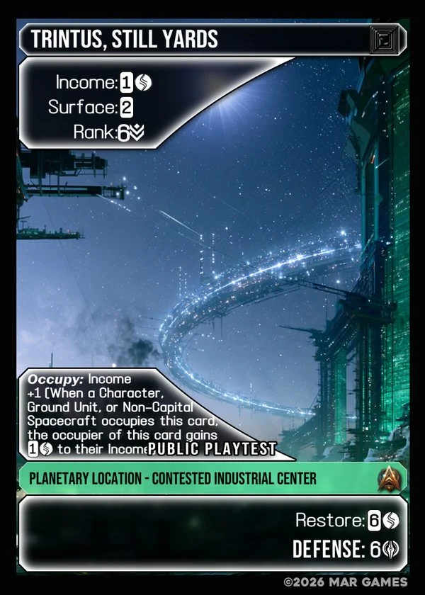 Trintus, Still Yards card