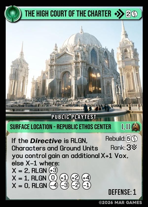 The High Court of the Charter card