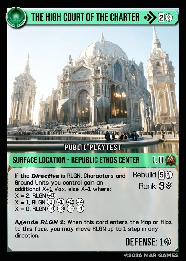 The High Court of the Charter card