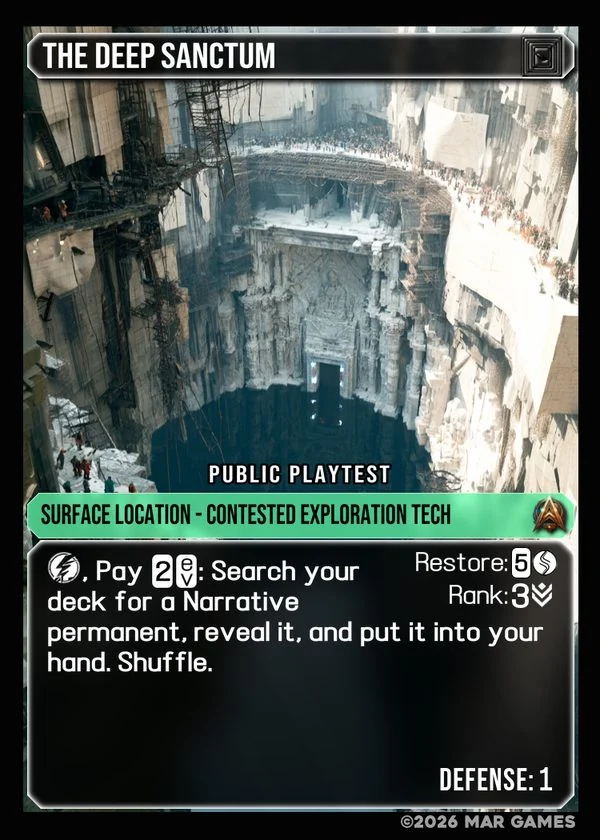 The Deep Sanctum card