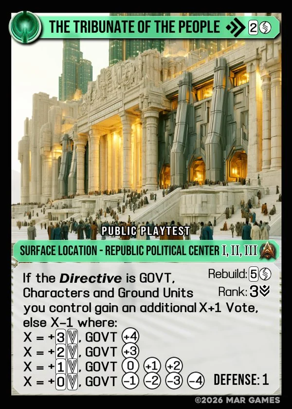 The Tribunate of the People card