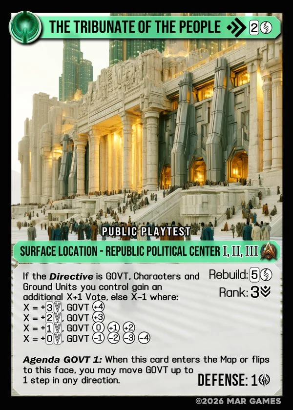 The Tribunate of the People card