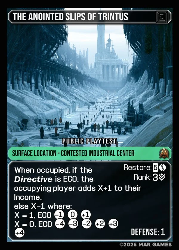 The Anointed Slips of Trintus card