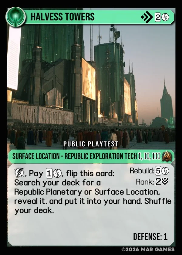 Halvess Towers card