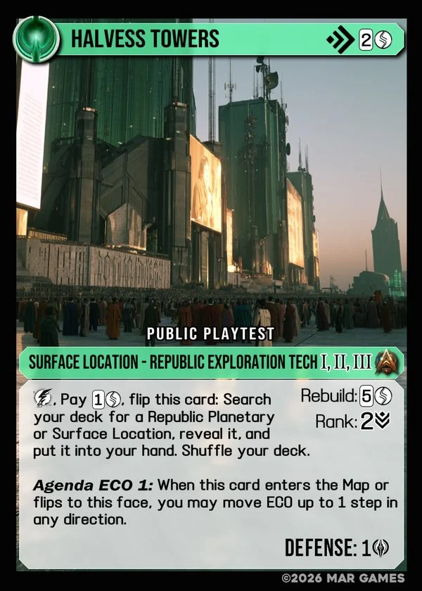 Halvess Towers card