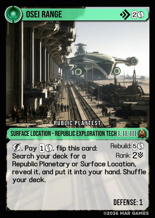 Osei Range card