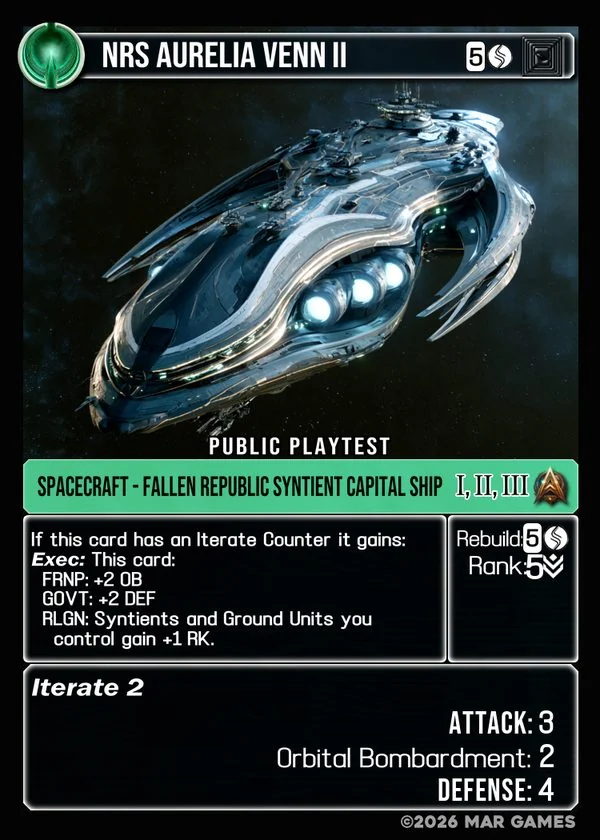 NRS Aurelia Venn II card