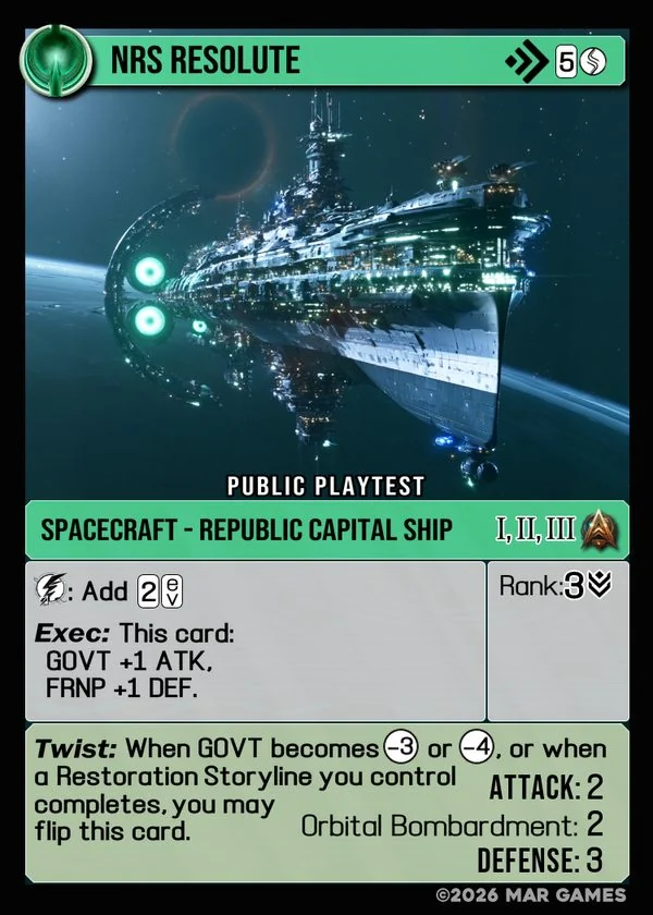 NRS Resolute card