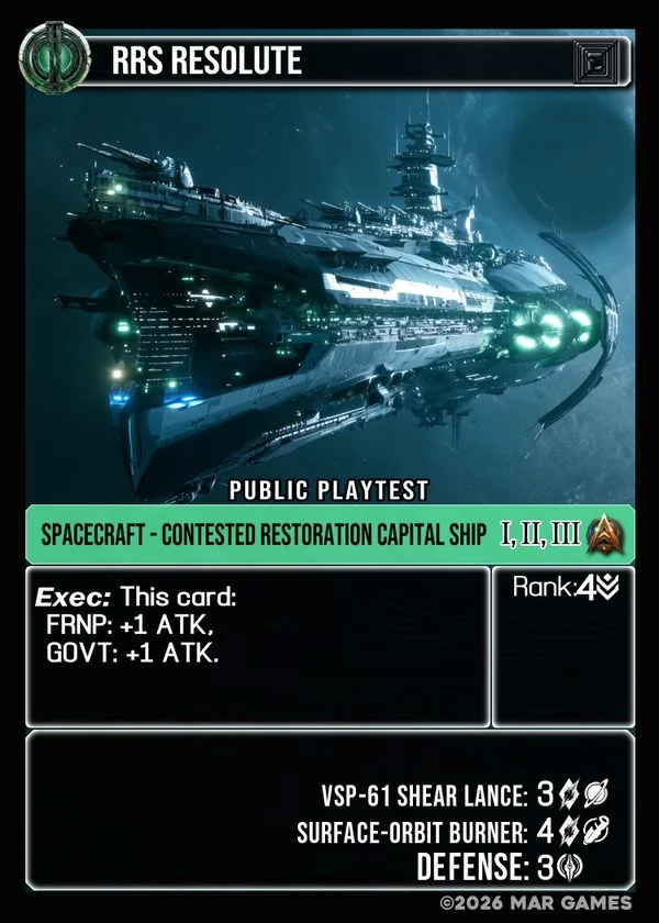 RRS Resolute card