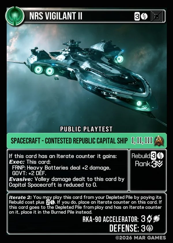 NRS Vigilant II card