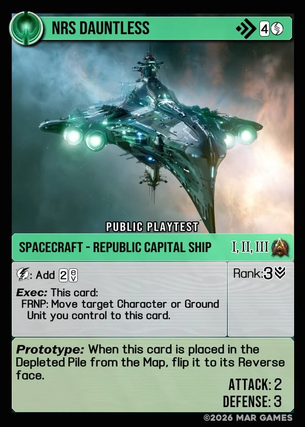 NRS Dauntless card