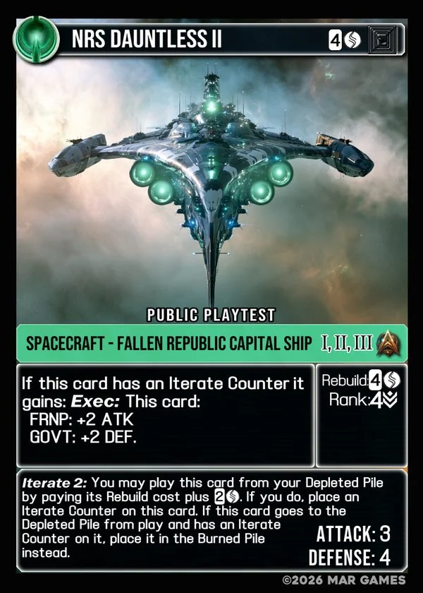 NRS Dauntless II card