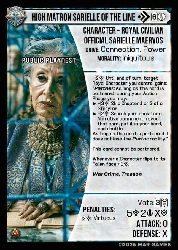High Matron Sarielle of the Line card