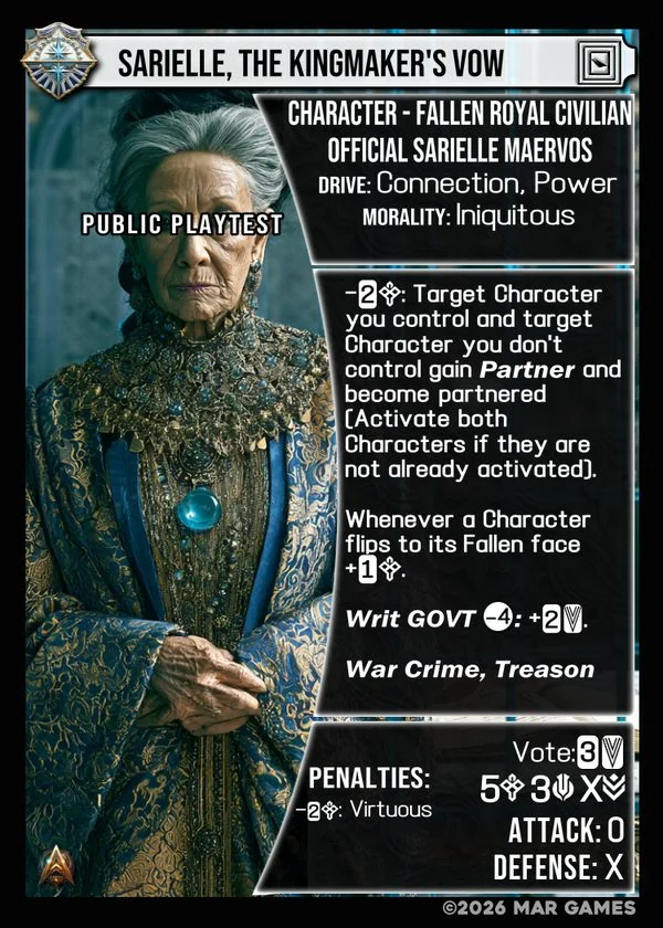 Sarielle, The Kingmaker's Vow card