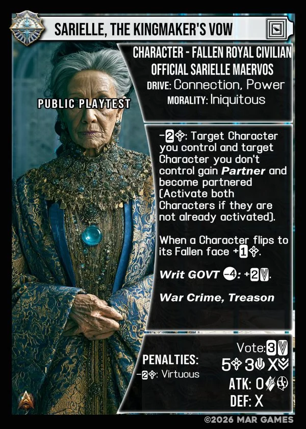 Sarielle, The Kingmaker's Vow card
