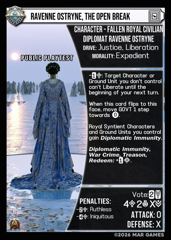 Ravenne Ostryne, The Open Break card