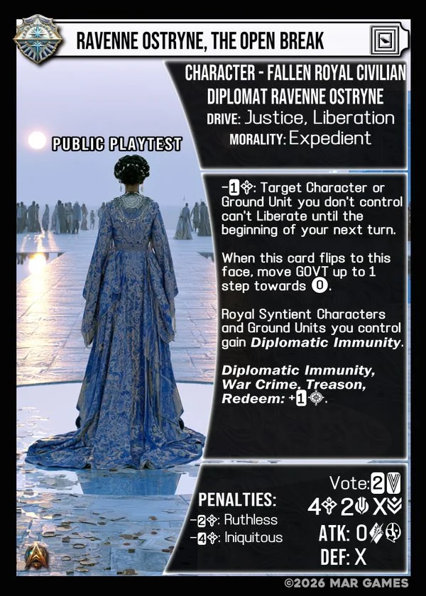 Ravenne Ostryne, The Open Break card