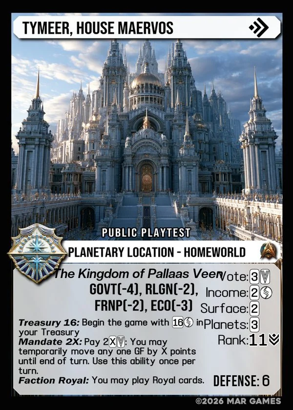 Tymeer, House Maervos card