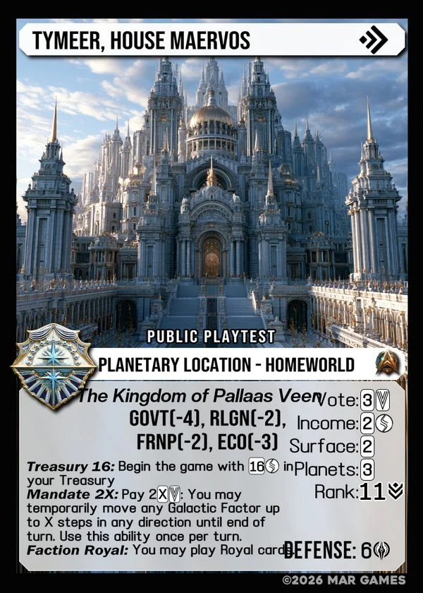 Tymeer, House Maervos card