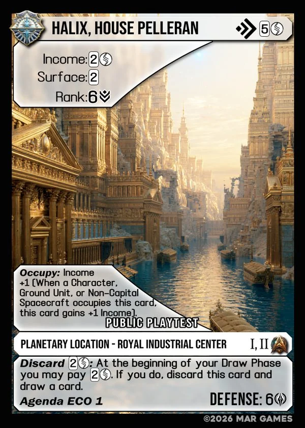 Halix, House Pelleran card