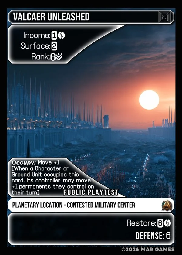 Valcaer Unleashed card