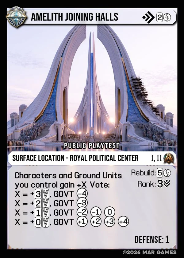 Amelith Joining Halls card