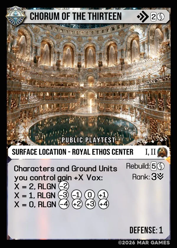 Chorum of the Thirteen card