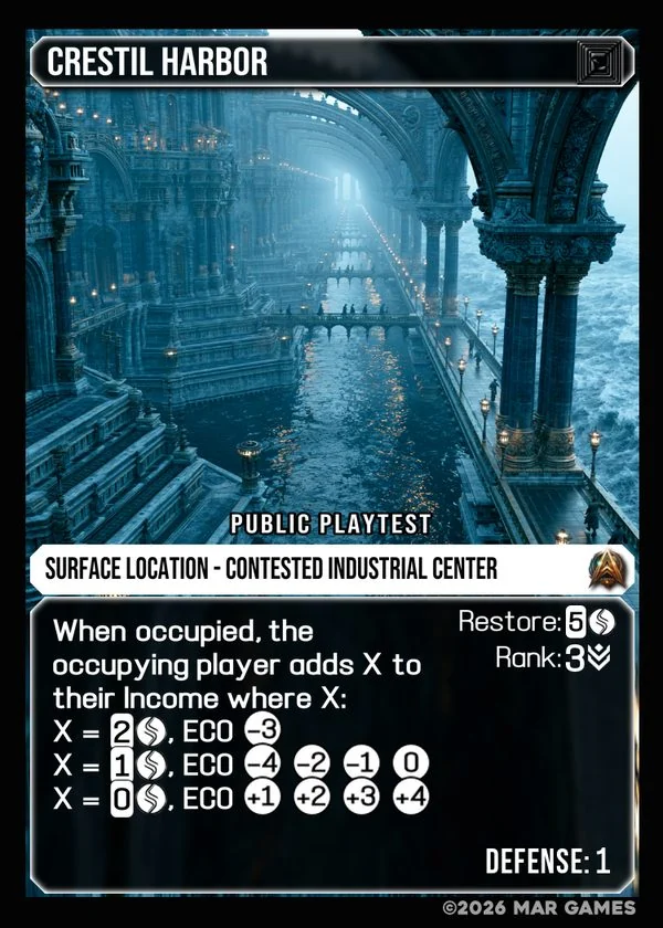 Crestil Harbor card