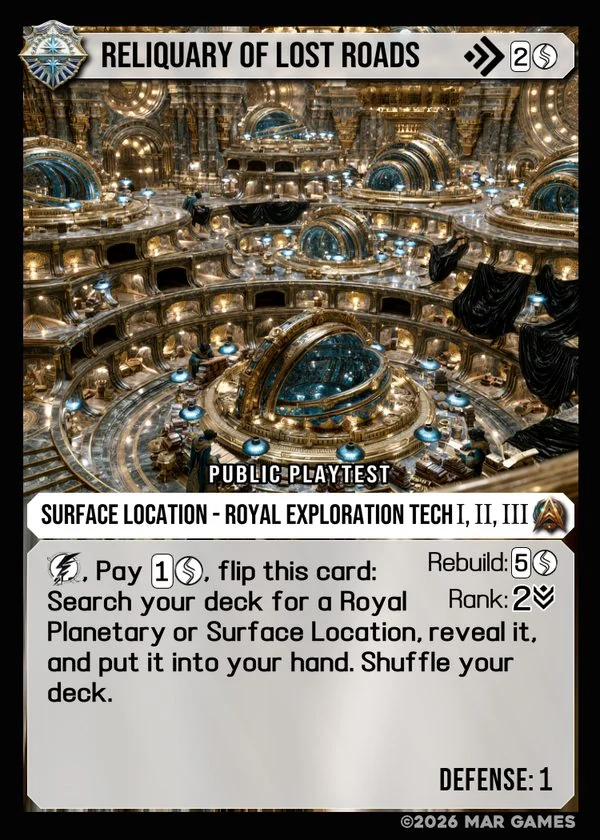 Reliquary of Lost Roads card