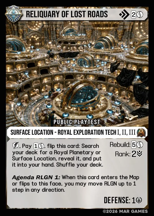 Reliquary of Lost Roads card