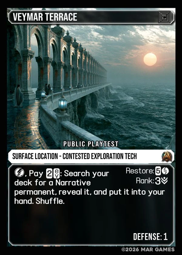 Veymar Terrace card