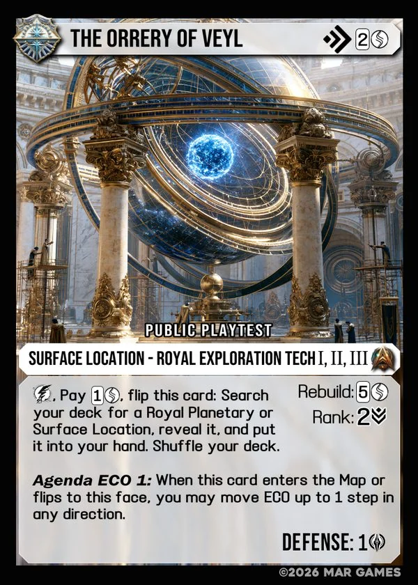 The Orrery of Veyl card
