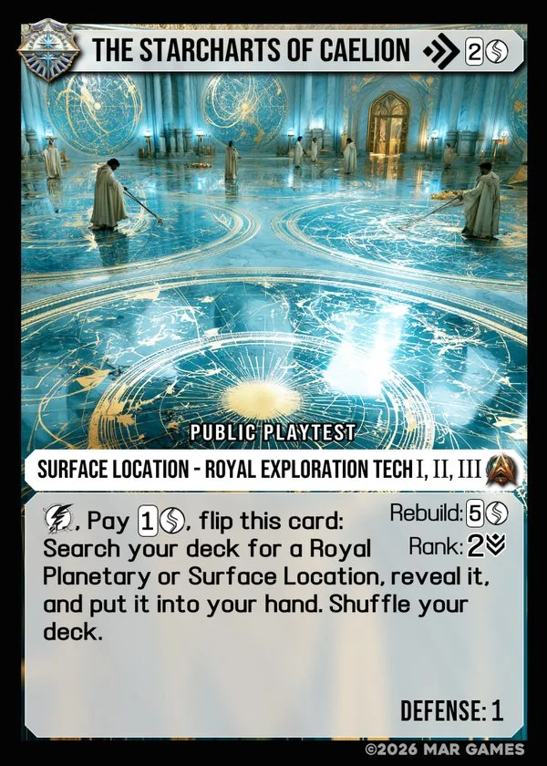 The Starcharts of Caelion card