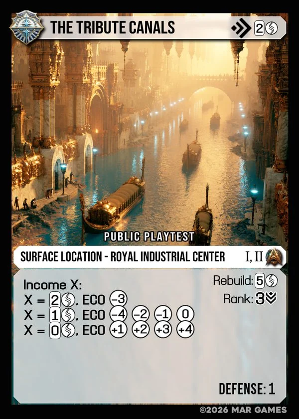 The Tribute Canals card