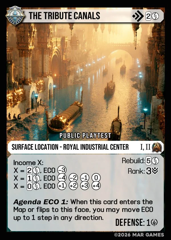 The Tribute Canals card